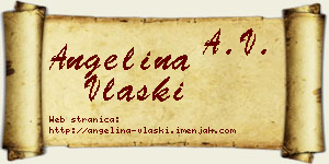 Angelina Vlaški vizit kartica